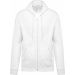 Sweat-shirt zippé à capuche K479 - White