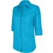 Chemise manches 3/4 femme K558 - Bright Turquoise