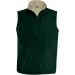 Bodywarmer doublé polaire Record K679 - Forest Green / Beige
