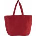 Grand sac en juco avec doublure intérieure KI0231 - Washed Crimson Red de face
