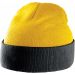 Bonnet bicolore avec revers KP514 - Yellow / Black