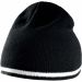 Bonnet avec bande bicolore contrastée KP515 - Black / White / Black