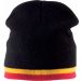 Bonnet avec bande bicolore contrastée KP515 - Black / Yellow / Red
