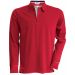 Polo rugby vintage manches longues KV2202 - Vintage Red