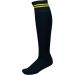 Chaussettes de sport rayées PA015 - Black / Sporty Yellow