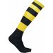 Chaussettes de sport cerclées PA021 - Black / Sporty Yellow
