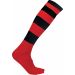 Chaussettes de sport cerclées PA021 - Sporty Red / Black