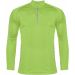 T-shirt homme manches longues sport 1/4 zip PA325 - Lime