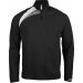 Sweat-shirt enfant d'entraînement 1/4 zip PA329 - Black / White / Storm Grey