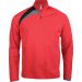 Sweat-shirt enfant d'entraînement 1/4 zip PA329 - Sporty Red / Black / Storm Grey