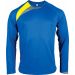 T-shirt enfant manches longues sport PA409 - Sporty Royal Blue / Sporty Yellow / Storm Grey