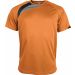 T-shirt sport enfant manches courtes PA437 - Orange / Black / Storm Grey