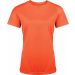 T-shirt femme manches courtes sport PA439 - Fluorescent Orange