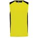 Débardeur sport bicolore PA475 - Fluorescent Yellow / Black