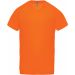 T-shirt homme polyester col V manches courtes PA476 - Fluorescent Orange