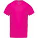 T-shirt homme polyester col V manches courtes PA476 - Fuchsia