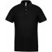 Polo homme piqué performance PA489 - Black / Black