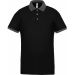 Polo homme piqué performance PA489 - Black / sporty grey