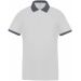 Polo homme piqué performance PA489 - White / sporty grey