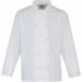 Veste de cuisine manches longues à boutons pression PR665 - White