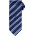 Cravate rayée Waffle PR783 - Navy / Royal Blue