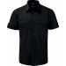Chemise manches courtes homme twill roll RU919M - Black