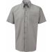 Chemise manches courtes Oxford RU933M - Silver
