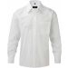 Chemise manches longues homme Popeline Polycoton RU934M - White