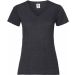 T-shirt femme col V Valueweight SC61398 - Dark Heather Grey