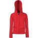 Sweat-shirt femme zippé capuche premium SC62118 - Red