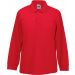 Polo enfant 65/35 manches longues Red - 3/4