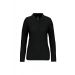 Polo manches longues femme Black - XS