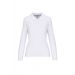 Polo manches longues femme White - XS