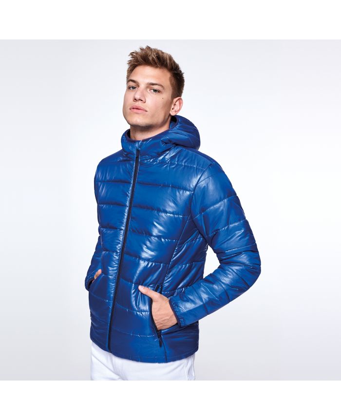 manteau homme bleu electrique