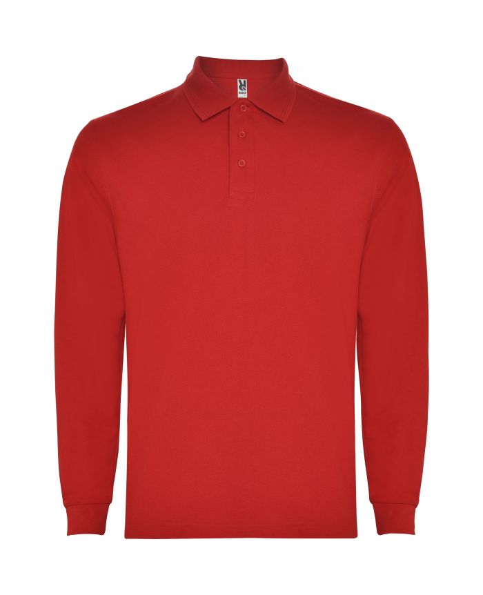 Polo rouge online manche longue