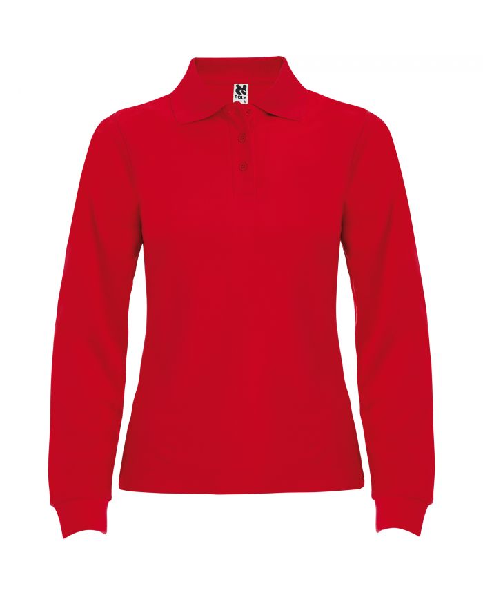 Polo manche outlet longue rouge