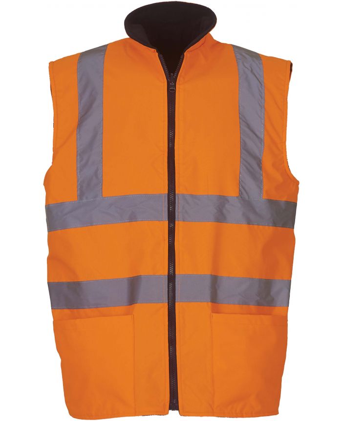 Hi vis bodywarmer orange deals