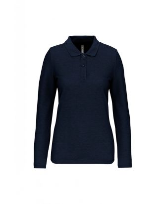 Polo manches longues femme WK277 - Navy