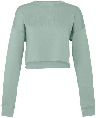 Sweat-shirt femme crop BE7503 - Dusty Blue
