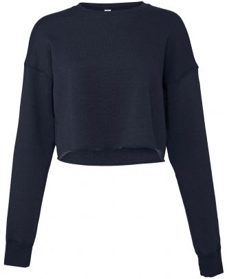 Sweat-shirt femme crop BE7503 - Navy