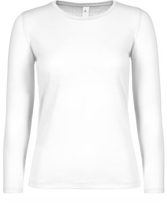 T-shirt manches longues femme #E150 White