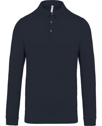 Polo homme manches longues jersey K264 - Navy