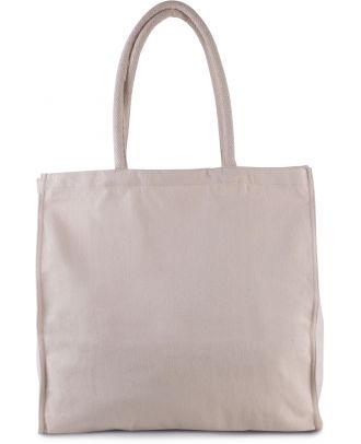 Grand sac shopping en polycoton KI0264 - Natural Heather