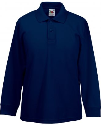Polo enfant 65/35 manches longues SC63201 - Deep Navy
