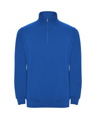 Sweat-shirt homme demi zip ANETO bleu royal