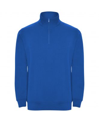 Sweat-shirt homme demi zip ANETO bleu royal