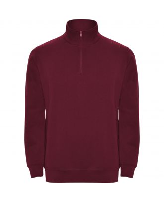 Sweat-shirt homme demi zip ANETO grenat