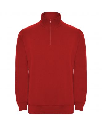 Sweat-shirt homme demi zip ANETO rouge