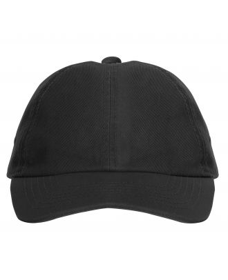 Casquette 6 panneaux TERRA noir