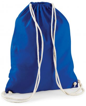 Gymsac en coton W110 - Bright Royal Blue - 37 x 46 cm